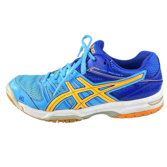 ASICS Gel-Rocket 7 Womens Blue Low Top Lace Up Athletic Running Sneakers Shoes 9 - Picture 1 of 5